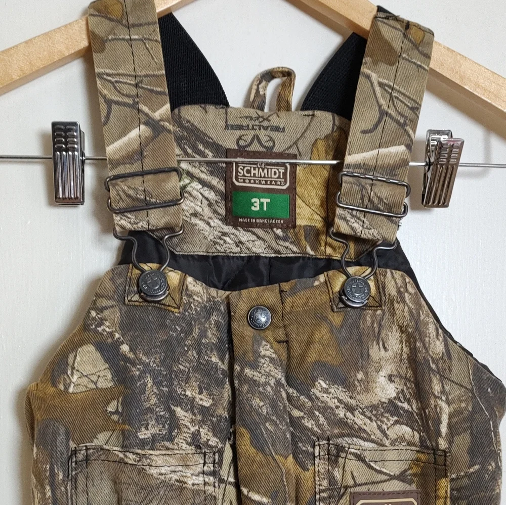 Schmidt Workwear Realtree Kids Camo Overalls
